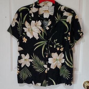 White Stag button front blouse